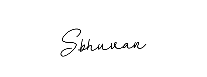 How to make S.bhuvan name signature. Use BallpointsItalic-DORy9 style for creating short signs online. This is the latest handwritten sign. S.bhuvan signature style 11 images and pictures png