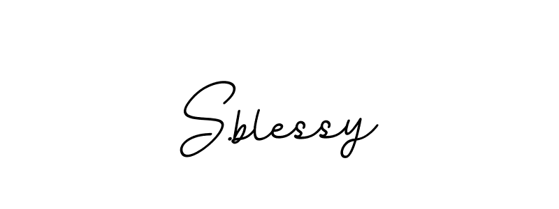 Once you've used our free online signature maker to create your best signature BallpointsItalic-DORy9 style, it's time to enjoy all of the benefits that S.blessy name signing documents. S.blessy signature style 11 images and pictures png