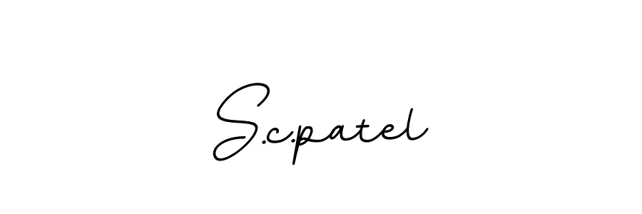 S.c.patel stylish signature style. Best Handwritten Sign (BallpointsItalic-DORy9) for my name. Handwritten Signature Collection Ideas for my name S.c.patel. S.c.patel signature style 11 images and pictures png