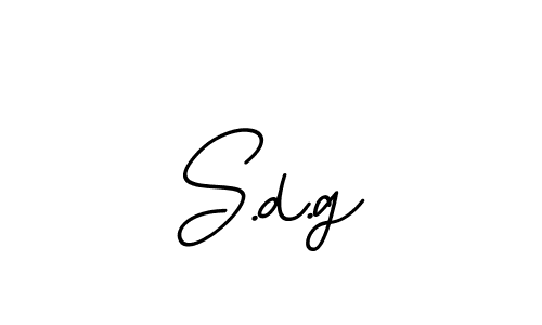 The best way (BallpointsItalic-DORy9) to make a short signature is to pick only two or three words in your name. The name S.d.g include a total of six letters. For converting this name. S.d.g signature style 11 images and pictures png