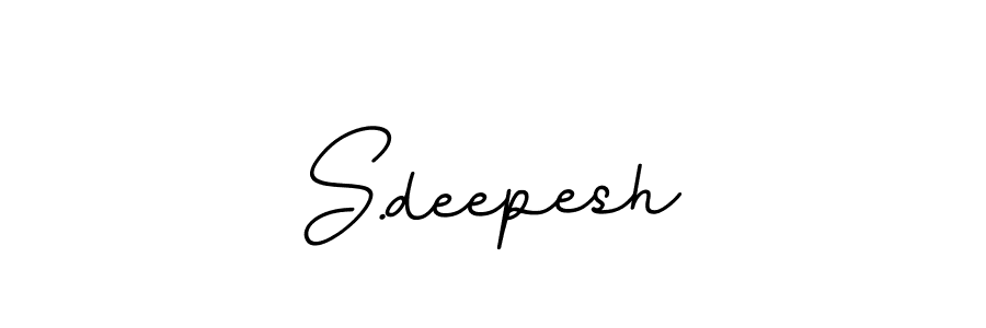 Design your own signature with our free online signature maker. With this signature software, you can create a handwritten (BallpointsItalic-DORy9) signature for name S.deepesh. S.deepesh signature style 11 images and pictures png