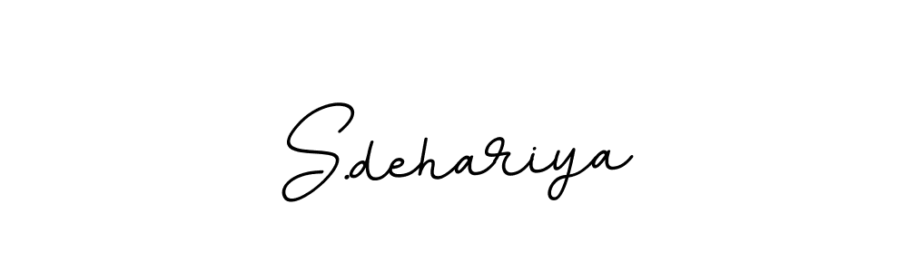 Design your own signature with our free online signature maker. With this signature software, you can create a handwritten (BallpointsItalic-DORy9) signature for name S.dehariya. S.dehariya signature style 11 images and pictures png