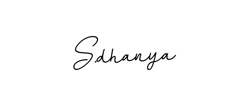 Design your own signature with our free online signature maker. With this signature software, you can create a handwritten (BallpointsItalic-DORy9) signature for name S.dhanya. S.dhanya signature style 11 images and pictures png