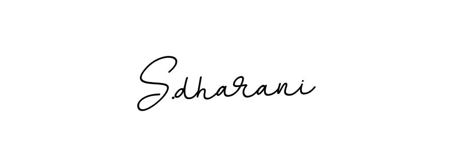 Create a beautiful signature design for name S.dharani. With this signature (BallpointsItalic-DORy9) fonts, you can make a handwritten signature for free. S.dharani signature style 11 images and pictures png