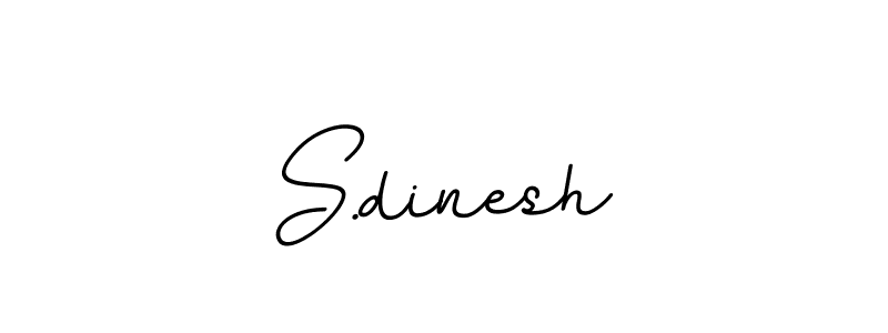 Design your own signature with our free online signature maker. With this signature software, you can create a handwritten (BallpointsItalic-DORy9) signature for name S.dinesh. S.dinesh signature style 11 images and pictures png