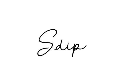 Create a beautiful signature design for name S.dip. With this signature (BallpointsItalic-DORy9) fonts, you can make a handwritten signature for free. S.dip signature style 11 images and pictures png