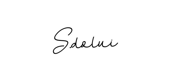 S.dolui stylish signature style. Best Handwritten Sign (BallpointsItalic-DORy9) for my name. Handwritten Signature Collection Ideas for my name S.dolui. S.dolui signature style 11 images and pictures png