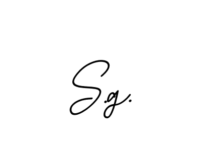 Create a beautiful signature design for name S.g.. With this signature (BallpointsItalic-DORy9) fonts, you can make a handwritten signature for free. S.g. signature style 11 images and pictures png