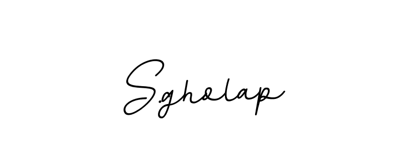 The best way (BallpointsItalic-DORy9) to make a short signature is to pick only two or three words in your name. The name S.gholap include a total of six letters. For converting this name. S.gholap signature style 11 images and pictures png