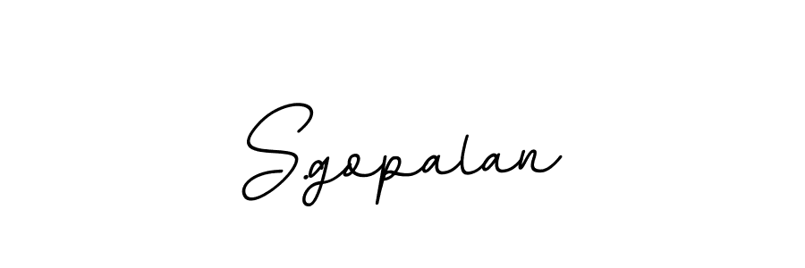 Use a signature maker to create a handwritten signature online. With this signature software, you can design (BallpointsItalic-DORy9) your own signature for name S.gopalan. S.gopalan signature style 11 images and pictures png