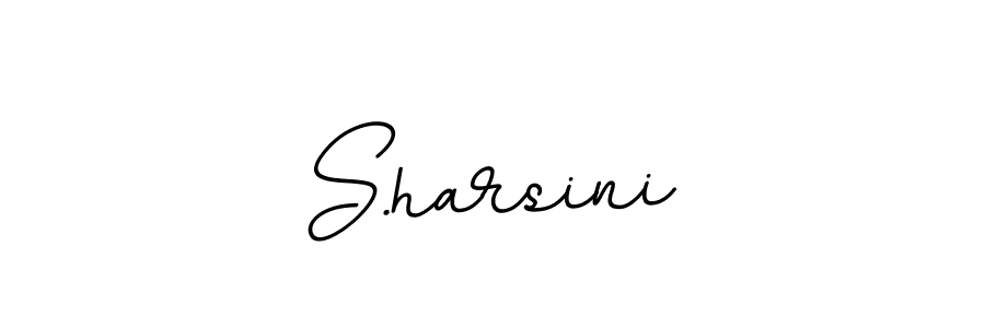 Make a beautiful signature design for name S.harsini. With this signature (BallpointsItalic-DORy9) style, you can create a handwritten signature for free. S.harsini signature style 11 images and pictures png