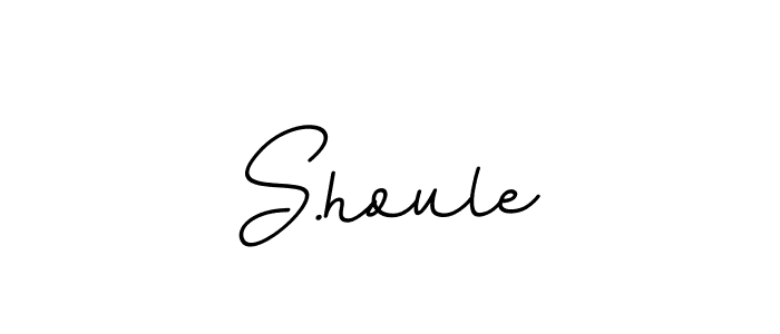 How to make S.houle name signature. Use BallpointsItalic-DORy9 style for creating short signs online. This is the latest handwritten sign. S.houle signature style 11 images and pictures png