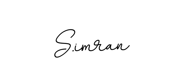 Use a signature maker to create a handwritten signature online. With this signature software, you can design (BallpointsItalic-DORy9) your own signature for name S.imran. S.imran signature style 11 images and pictures png