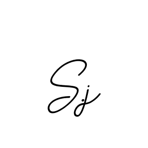 You should practise on your own different ways (BallpointsItalic-DORy9) to write your name (S.j) in signature. don't let someone else do it for you. S.j signature style 11 images and pictures png