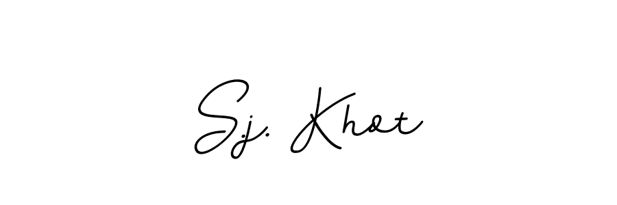 The best way (BallpointsItalic-DORy9) to make a short signature is to pick only two or three words in your name. The name S.j. Khot include a total of six letters. For converting this name. S.j. Khot signature style 11 images and pictures png