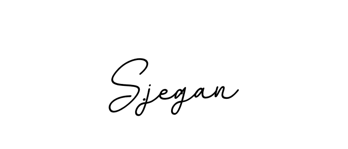 Use a signature maker to create a handwritten signature online. With this signature software, you can design (BallpointsItalic-DORy9) your own signature for name S.jegan. S.jegan signature style 11 images and pictures png