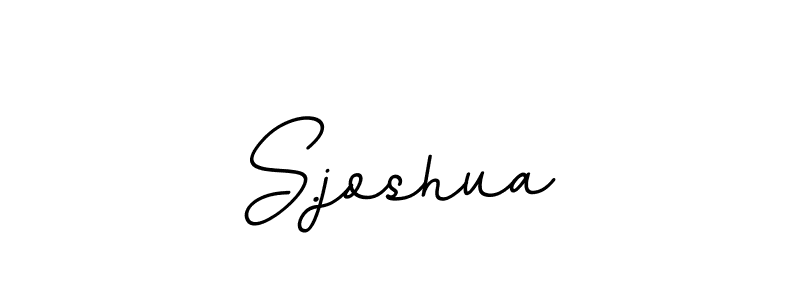 Use a signature maker to create a handwritten signature online. With this signature software, you can design (BallpointsItalic-DORy9) your own signature for name S.joshua. S.joshua signature style 11 images and pictures png