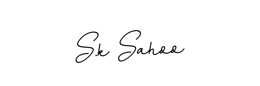 Use a signature maker to create a handwritten signature online. With this signature software, you can design (BallpointsItalic-DORy9) your own signature for name S.k Sahoo. S.k Sahoo signature style 11 images and pictures png