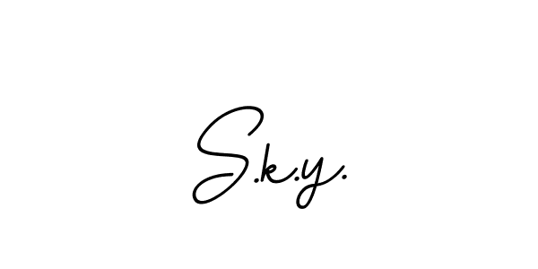 Once you've used our free online signature maker to create your best signature BallpointsItalic-DORy9 style, it's time to enjoy all of the benefits that S.k.y. name signing documents. S.k.y. signature style 11 images and pictures png
