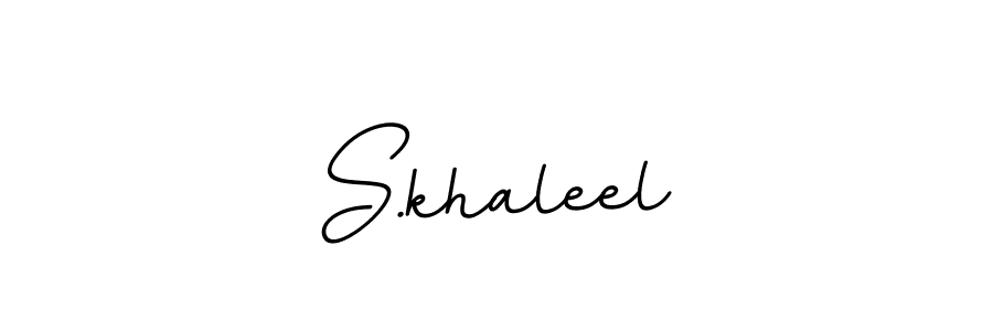S.khaleel stylish signature style. Best Handwritten Sign (BallpointsItalic-DORy9) for my name. Handwritten Signature Collection Ideas for my name S.khaleel. S.khaleel signature style 11 images and pictures png