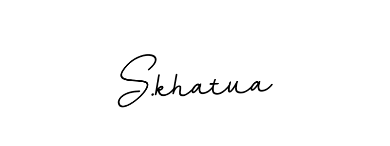 How to make S.khatua name signature. Use BallpointsItalic-DORy9 style for creating short signs online. This is the latest handwritten sign. S.khatua signature style 11 images and pictures png