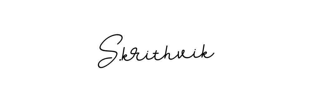 You should practise on your own different ways (BallpointsItalic-DORy9) to write your name (S.krithvik) in signature. don't let someone else do it for you. S.krithvik signature style 11 images and pictures png