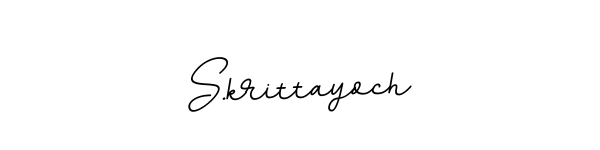 You should practise on your own different ways (BallpointsItalic-DORy9) to write your name (S.krittayoch) in signature. don't let someone else do it for you. S.krittayoch signature style 11 images and pictures png