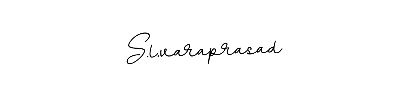 Make a beautiful signature design for name S.l.varaprasad. With this signature (BallpointsItalic-DORy9) style, you can create a handwritten signature for free. S.l.varaprasad signature style 11 images and pictures png