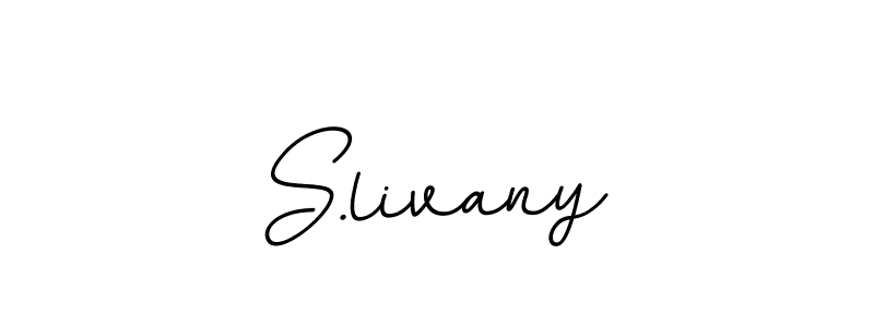 BallpointsItalic-DORy9 is a professional signature style that is perfect for those who want to add a touch of class to their signature. It is also a great choice for those who want to make their signature more unique. Get S.livany name to fancy signature for free. S.livany signature style 11 images and pictures png
