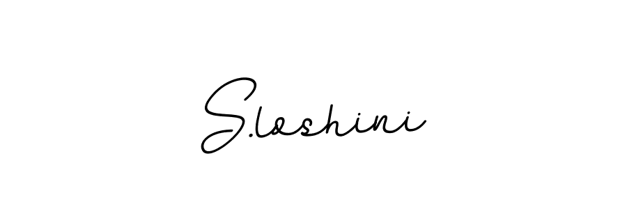 Design your own signature with our free online signature maker. With this signature software, you can create a handwritten (BallpointsItalic-DORy9) signature for name S.loshini. S.loshini signature style 11 images and pictures png