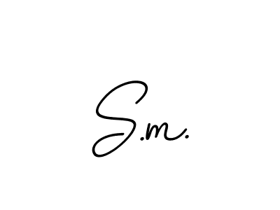 The best way (BallpointsItalic-DORy9) to make a short signature is to pick only two or three words in your name. The name S.m. include a total of six letters. For converting this name. S.m. signature style 11 images and pictures png