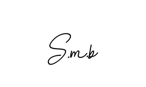 Also we have S.m.b name is the best signature style. Create professional handwritten signature collection using BallpointsItalic-DORy9 autograph style. S.m.b signature style 11 images and pictures png