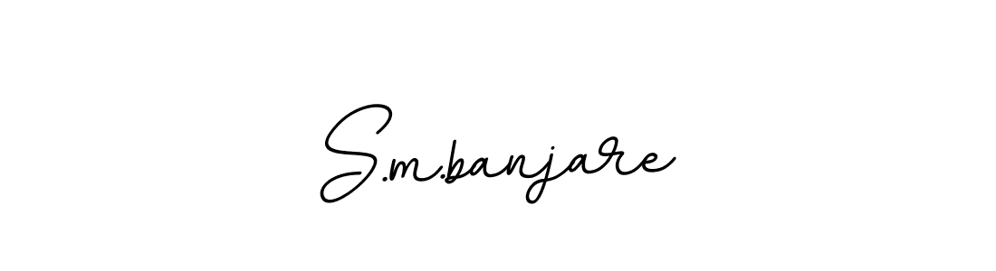 Use a signature maker to create a handwritten signature online. With this signature software, you can design (BallpointsItalic-DORy9) your own signature for name S.m.banjare. S.m.banjare signature style 11 images and pictures png