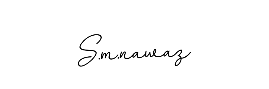 Create a beautiful signature design for name S.m.nawaz. With this signature (BallpointsItalic-DORy9) fonts, you can make a handwritten signature for free. S.m.nawaz signature style 11 images and pictures png