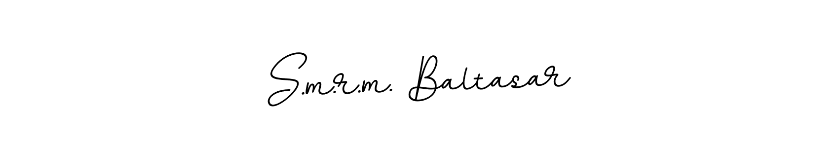 if you are searching for the best signature style for your name S.m.r.m. Baltasar. so please give up your signature search. here we have designed multiple signature styles  using BallpointsItalic-DORy9. S.m.r.m. Baltasar signature style 11 images and pictures png