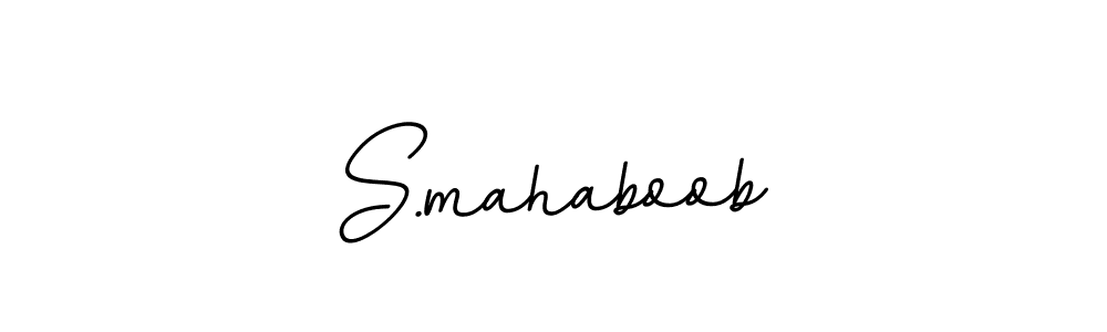 Create a beautiful signature design for name S.mahaboob. With this signature (BallpointsItalic-DORy9) fonts, you can make a handwritten signature for free. S.mahaboob signature style 11 images and pictures png