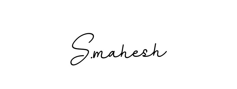 Design your own signature with our free online signature maker. With this signature software, you can create a handwritten (BallpointsItalic-DORy9) signature for name S.mahesh. S.mahesh signature style 11 images and pictures png