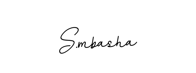 How to make S.mbasha name signature. Use BallpointsItalic-DORy9 style for creating short signs online. This is the latest handwritten sign. S.mbasha signature style 11 images and pictures png