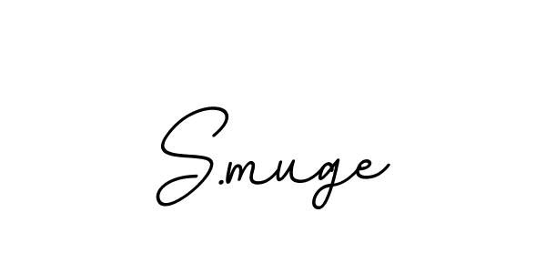 Design your own signature with our free online signature maker. With this signature software, you can create a handwritten (BallpointsItalic-DORy9) signature for name S.muge. S.muge signature style 11 images and pictures png