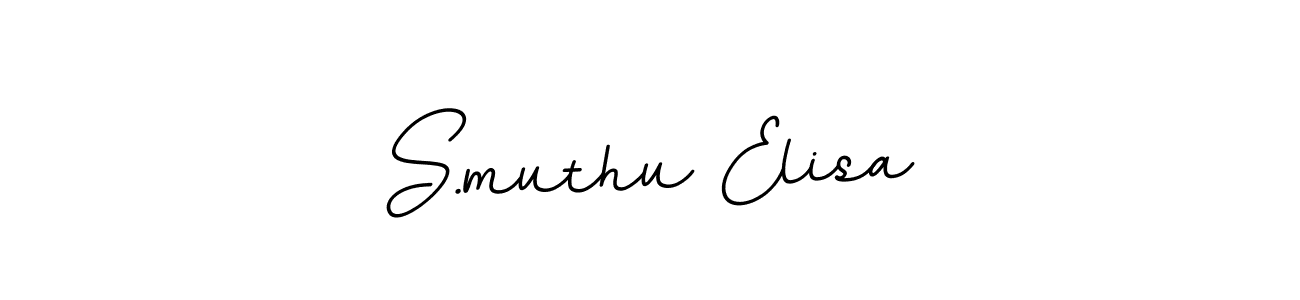 Create a beautiful signature design for name S.muthu Elisa. With this signature (BallpointsItalic-DORy9) fonts, you can make a handwritten signature for free. S.muthu Elisa signature style 11 images and pictures png