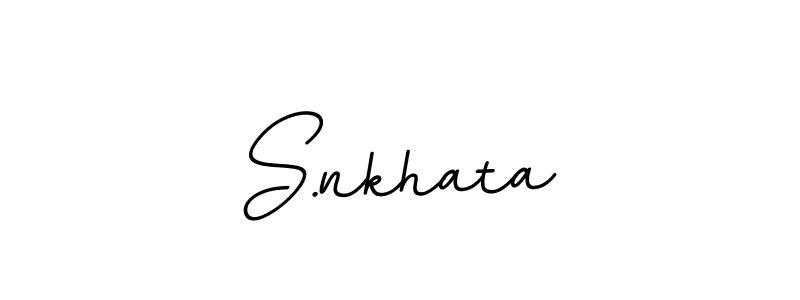 Make a beautiful signature design for name S.nkhata. With this signature (BallpointsItalic-DORy9) style, you can create a handwritten signature for free. S.nkhata signature style 11 images and pictures png