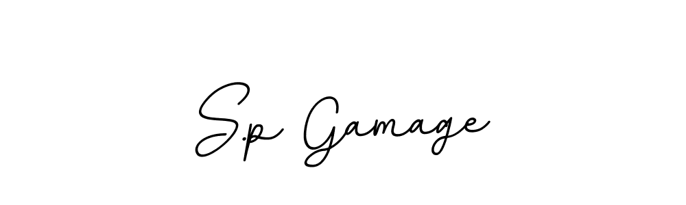 S.p Gamage stylish signature style. Best Handwritten Sign (BallpointsItalic-DORy9) for my name. Handwritten Signature Collection Ideas for my name S.p Gamage. S.p Gamage signature style 11 images and pictures png