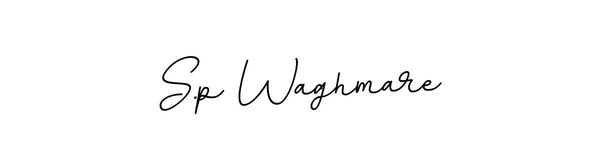 Create a beautiful signature design for name S.p Waghmare. With this signature (BallpointsItalic-DORy9) fonts, you can make a handwritten signature for free. S.p Waghmare signature style 11 images and pictures png