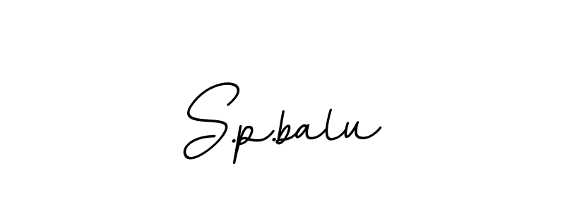 S.p.balu stylish signature style. Best Handwritten Sign (BallpointsItalic-DORy9) for my name. Handwritten Signature Collection Ideas for my name S.p.balu. S.p.balu signature style 11 images and pictures png