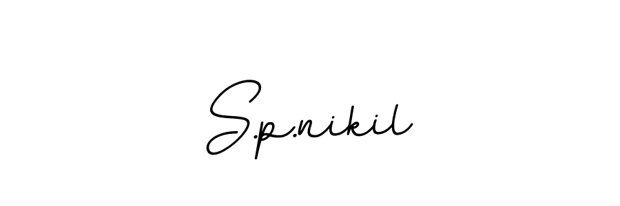 How to Draw S.p.nikil signature style? BallpointsItalic-DORy9 is a latest design signature styles for name S.p.nikil. S.p.nikil signature style 11 images and pictures png