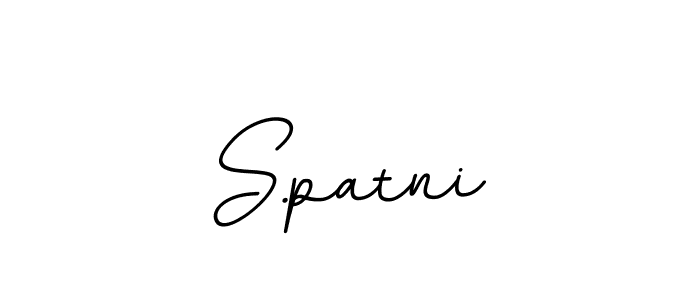 How to make S.patni name signature. Use BallpointsItalic-DORy9 style for creating short signs online. This is the latest handwritten sign. S.patni signature style 11 images and pictures png