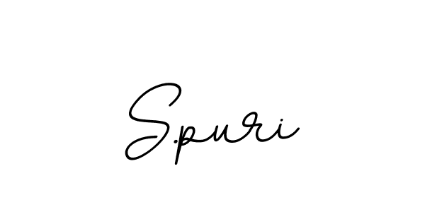 Design your own signature with our free online signature maker. With this signature software, you can create a handwritten (BallpointsItalic-DORy9) signature for name S.puri. S.puri signature style 11 images and pictures png