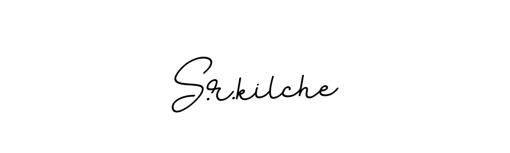 Make a beautiful signature design for name S.r.kilche. With this signature (BallpointsItalic-DORy9) style, you can create a handwritten signature for free. S.r.kilche signature style 11 images and pictures png