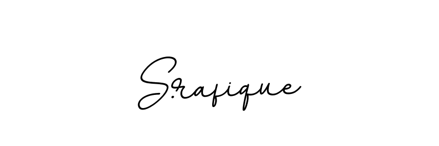 Create a beautiful signature design for name S.rafique. With this signature (BallpointsItalic-DORy9) fonts, you can make a handwritten signature for free. S.rafique signature style 11 images and pictures png