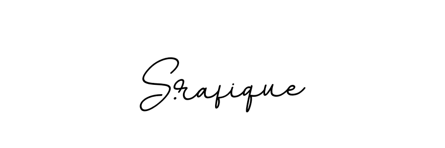 Make a beautiful signature design for name S.rafique. With this signature (BallpointsItalic-DORy9) style, you can create a handwritten signature for free. S.rafique signature style 11 images and pictures png